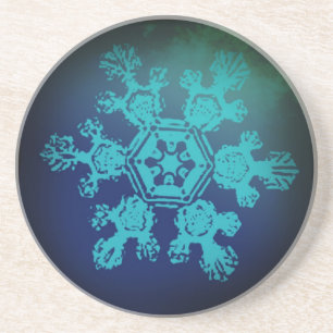 En Grès Dessous de verre à neige 6