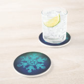 En Grès Dessous de verre à neige 6 (Côté)