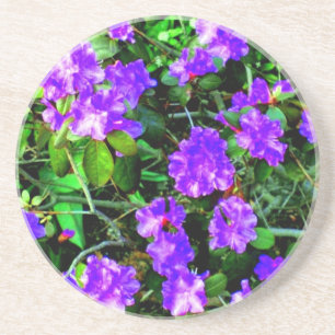 En Grès Dessous de verre Abstrait Rhododendron