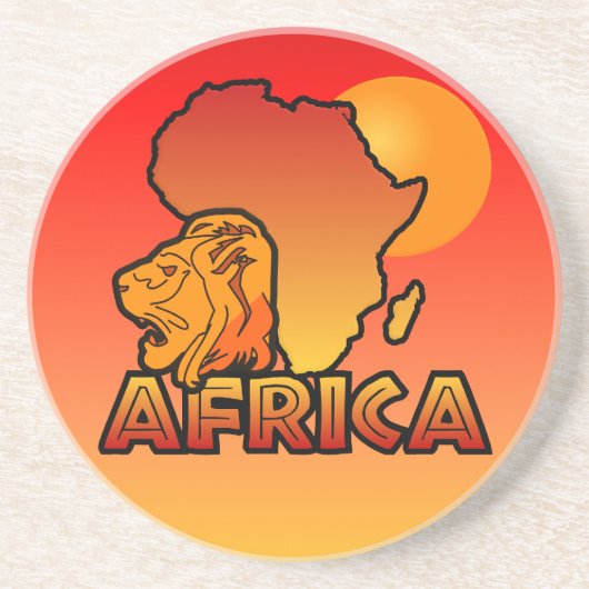 En Grès Dessous de verre Afrique (Devant)