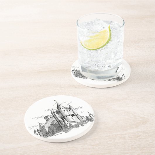 En Grès Dessous de verre - Alcazar - château (Côté)