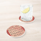 En Grès Dessous de verre alphabétique arménien (Côté)