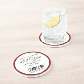 En Grès Dessous de verre américains d'ancêtres de la fleur (Côté)