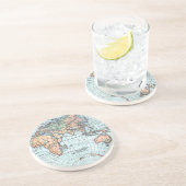 En Grès Dessous de verre antiques de globe (Côté)