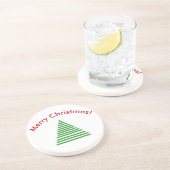 En Grès Dessous de verre - Arbre stylisé avec texte courbe (Côté)