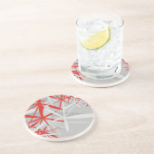 En Grès Dessous de verre Arrière - plan Abstrait (Côté)