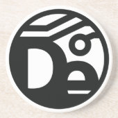 En Grès Dessous de verre arrondi de bord dynamique (Devant)