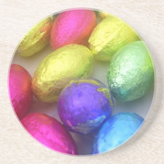 En Grès dessous de verre aux couleurs de Pâques (Devant)