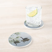 En Grès Dessous de verre aux oies sauvages (Côté)