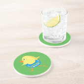 En Grès Dessous de verre aux poussins de Pâques (Côté)