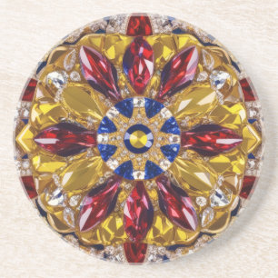 En Grès Dessous de verre avec Colombie Colours Design