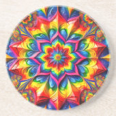 En Grès Dessous de verre avec design couleur LGBTQ (Devant)