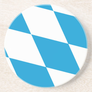 En Grès Dessous de verre avec Drapeau de Bavière, Allemagn