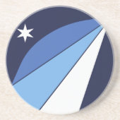 En Grès Dessous de verre avec Drapeau de Columbia, Carolin (Devant)