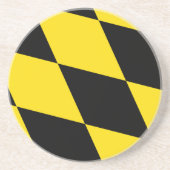 En Grès Dessous de verre avec Drapeau de Munich, Allemagne (Devant)