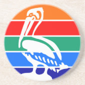 En Grès Dessous de verre avec drapeau de Saint-Pétersbourg (Devant)