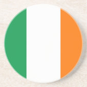 En Grès Dessous de verre avec drapeau d'Irlande (Devant)