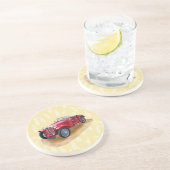 En Grès Dessous de verre avec image de voiture classique (Côté)