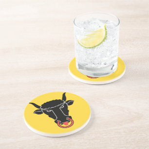 En Grès Dessous de verre avec le drapeau du canton d'Uri,