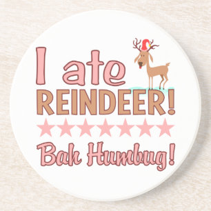 En Grès Dessous de verre Bah Humbug Reindeer