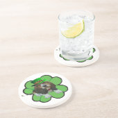 En Grès Dessous de verre Basset Hound Happy St.Patrick's D (Côté)
