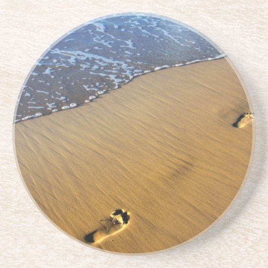 En Grès Dessous de verre Beach Footstep (Devant)