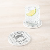 En Grès Dessous de verre Beach House personnalisé (Côté)