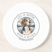 En Grès Dessous de verre beagles (Devant)