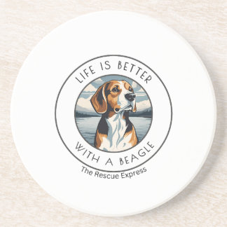 En Grès Dessous de verre beagles