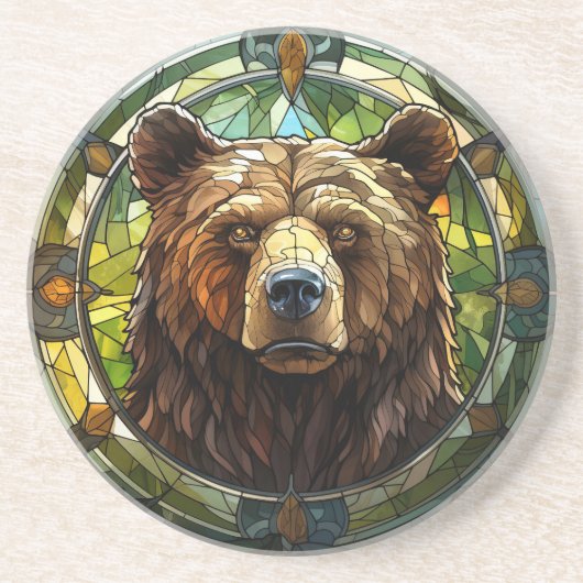 En Grès Dessous de verre Bear Sandstone (Devant)