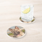 En Grès Dessous de verre berger allemand (Côté)