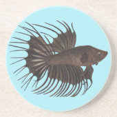 En Grès Dessous de verre Betta Fish (Devant)