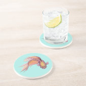 En Grès Dessous de verre Betta Fish (Côté)