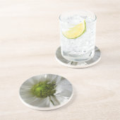 En Grès Dessous de verre blancs Chrysanthemum (Côté)