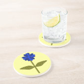 En Grès Dessous de verre bleu marine (Côté)