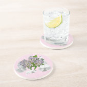 En Grès Dessous de verre Blue Lace Hydrangea (Côté)