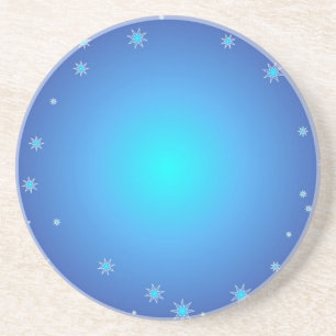 En Grès Dessous de verre Blue Stars