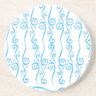 En Grès Dessous de verre Blue Swils