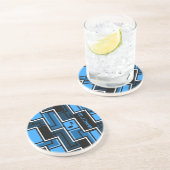 En Grès Dessous de verre Blues (Côté)