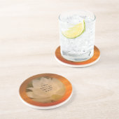 En Grès Dessous de verre bouddhistes de SGI avec la fleur (Côté)