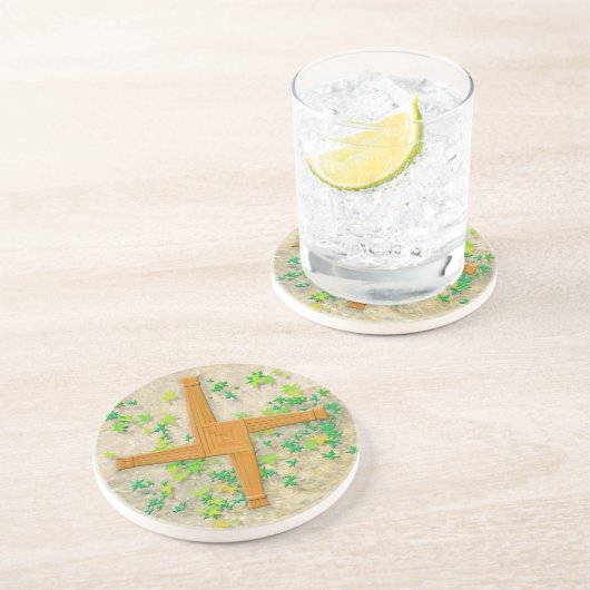 En Grès Dessous de verre Brighid Cross (Côté)