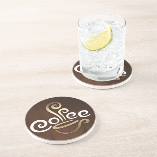 En Grès Dessous de verre café (Côté)