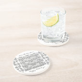 En Grès dessous de verre Calendrier 2025 Fleurs blanches (Côté)