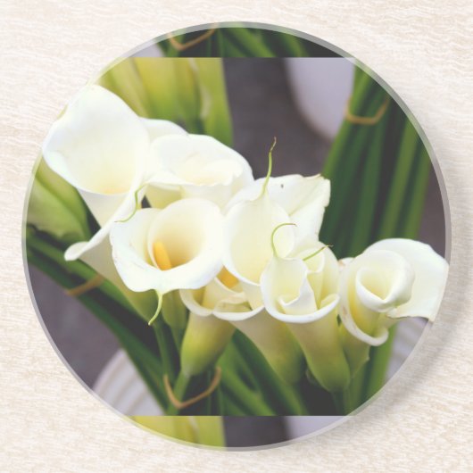 En Grès dessous de verre calla lily (Devant)