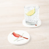 En Grès Dessous de verre cardinaux du nord (Côté)