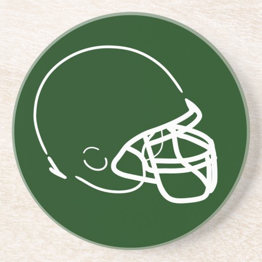 En Grès Dessous de verre casque de football (Devant)