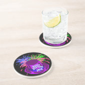 En Grès Dessous de verre Casquette et feux d'artifice du N (Côté)