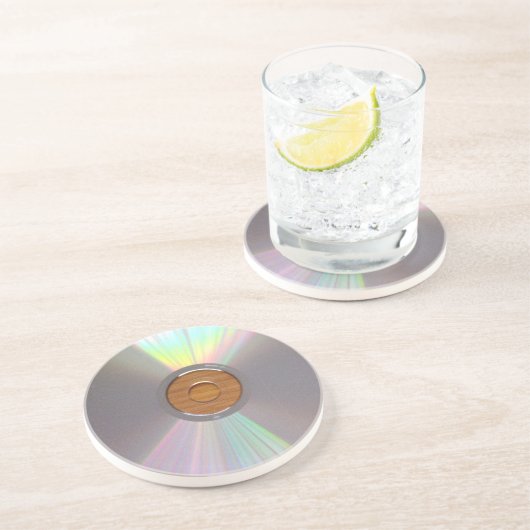 En Grès Dessous de verre CD excentriques et originaux (Côté)