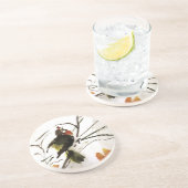 En Grès Dessous de verre chanteurs d'oiseau (Côté)
