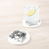 En Grès Dessous de verre Charles Dana Gibson de fille de (Côté)